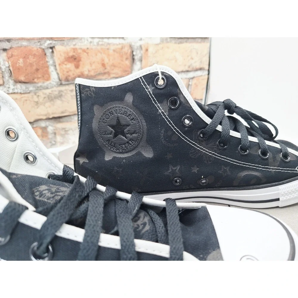 Converse Custom Ctas Hi Y2K Icon Print‎ Smiley Stars Butterfly Men Sz 10.5 - Picture 3 of 16